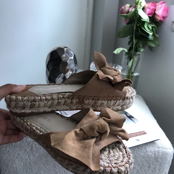 JSlides NYC Platform Sandals - Picture 1 of 4